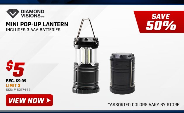 Diamond Vision Mini Pop-Up Lantern