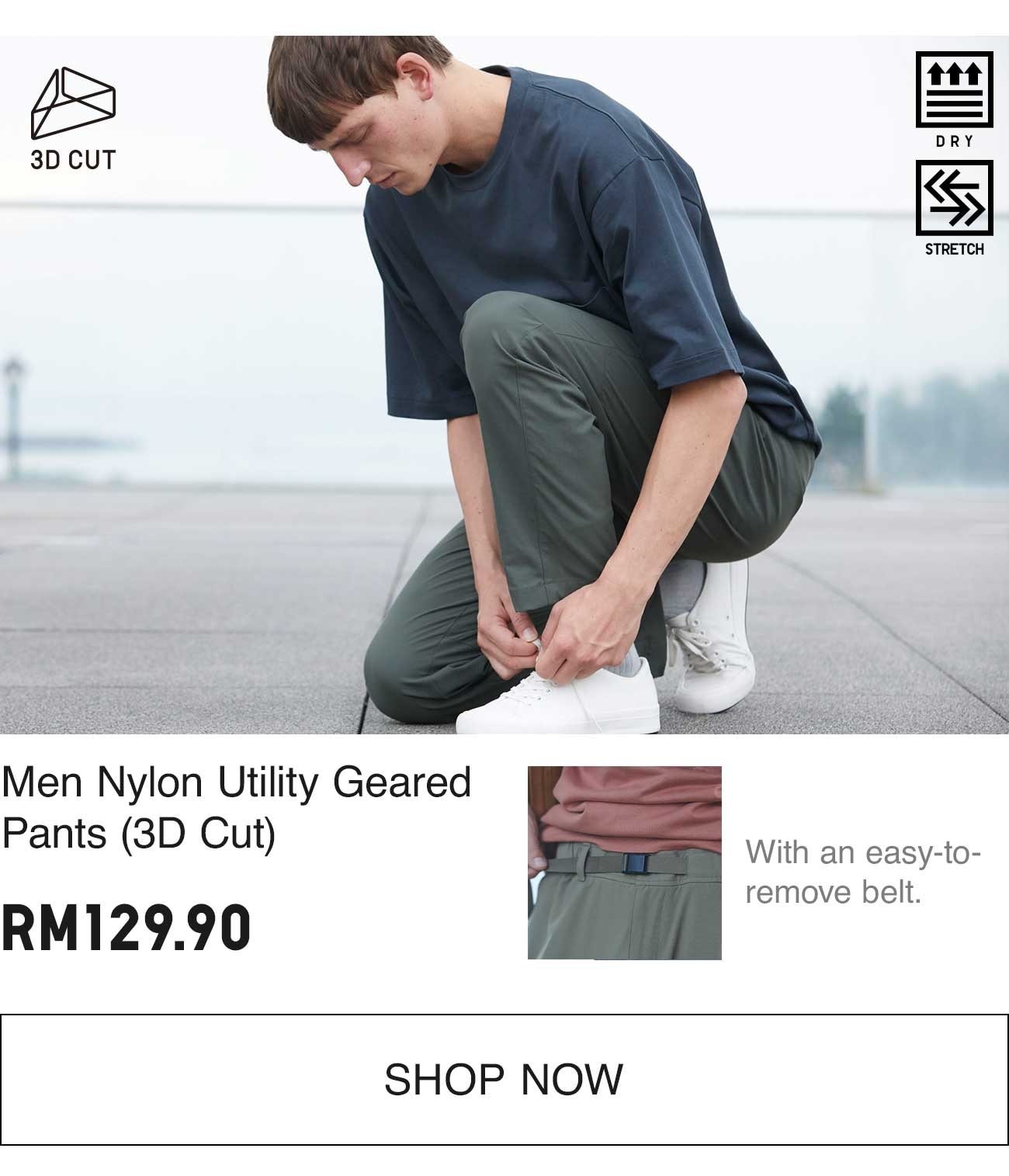 uniqlo nylon utility geared shorts