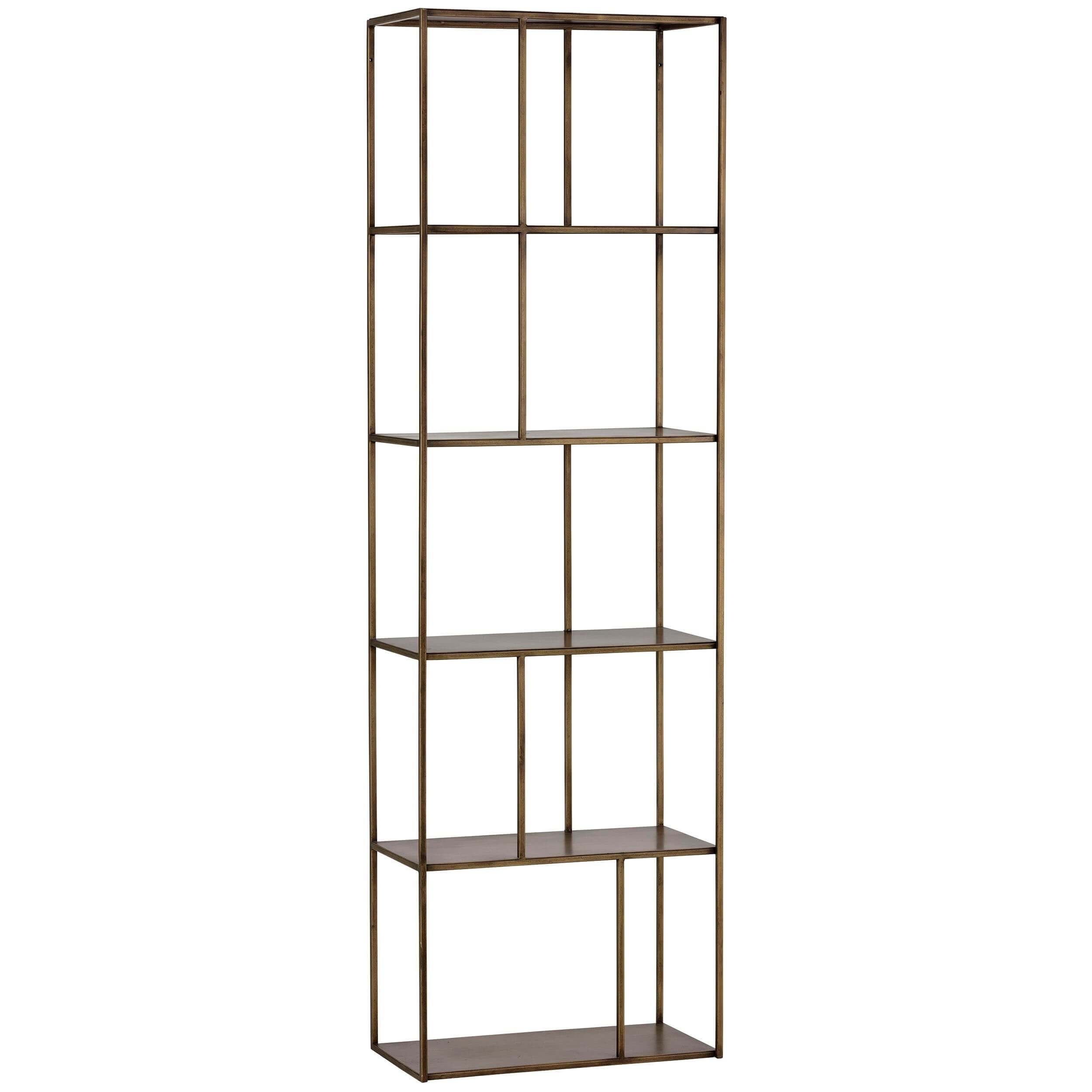 Eiffel Small Bookcase, Antique Brass