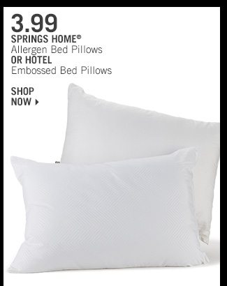 Shop 3.99 Springs Home or Hotel Pillows