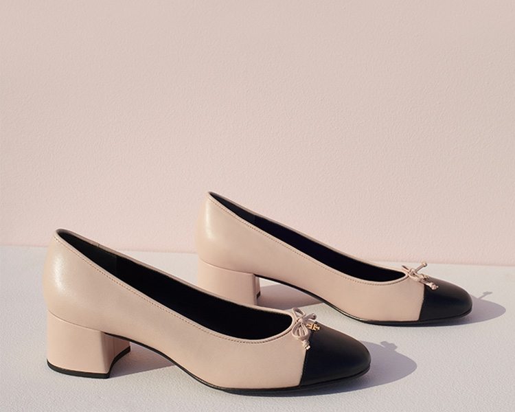 Cap-Toe Ballet Pump