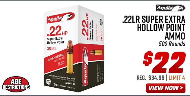 Aguila Ammunition .22LR Super Extra Hollow Point Ammo | 500 Rounds