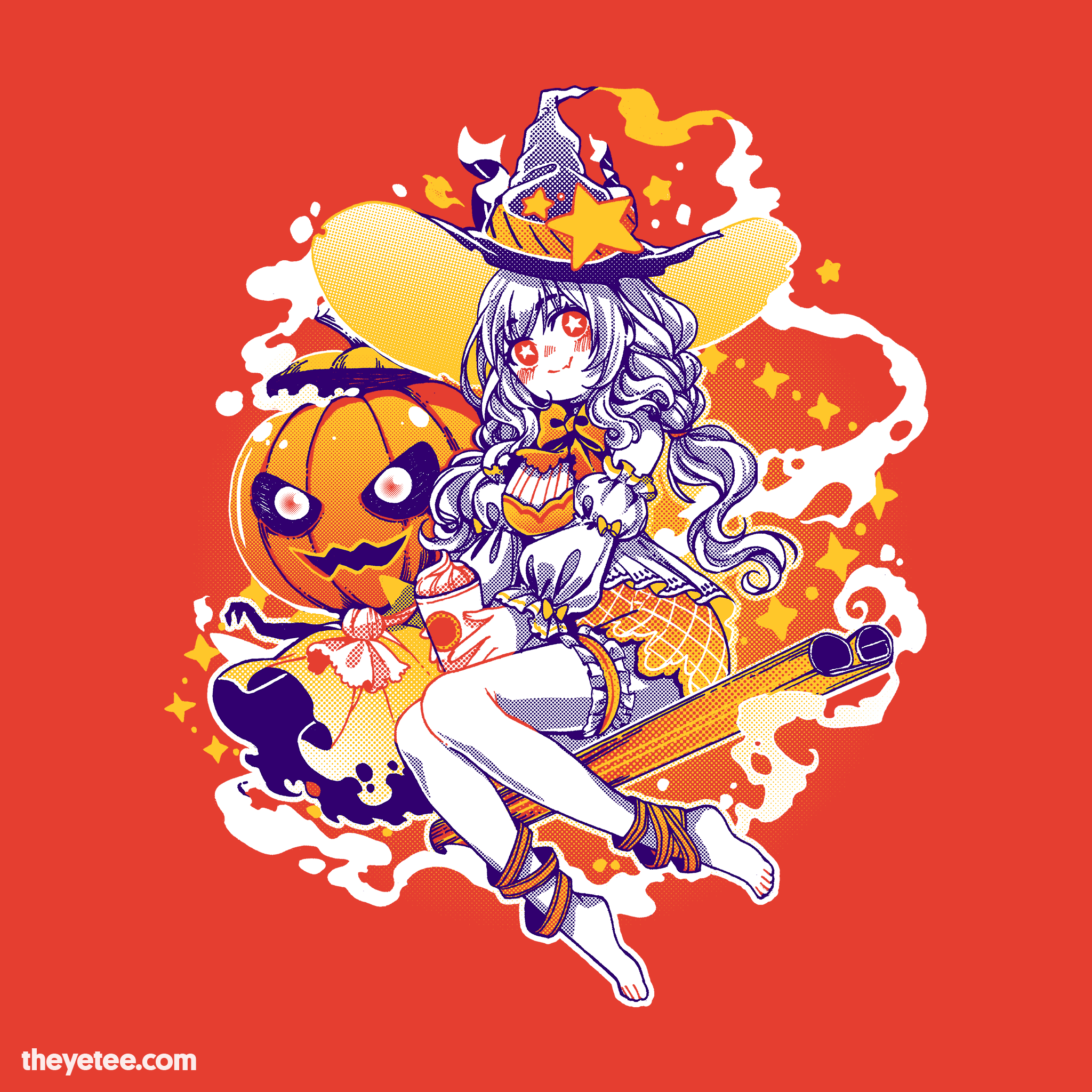Image of pumpkin spice witch