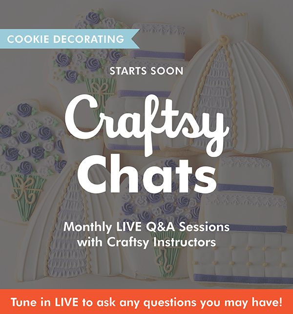Craftsy Chats starts at 12:00 PM CT with expert decorator Anne Yorks!