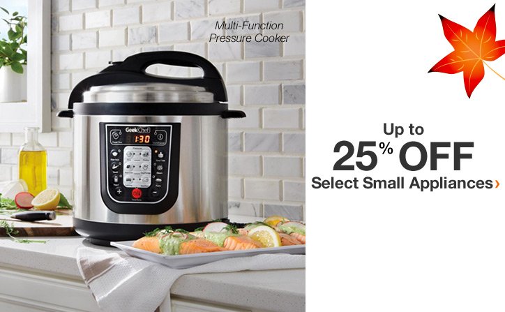 Up to 25% off select small appliances