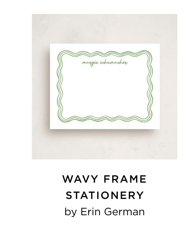 Wavy Frame Stationery