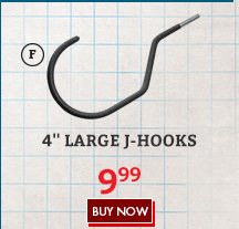 4" Large J-Hooks