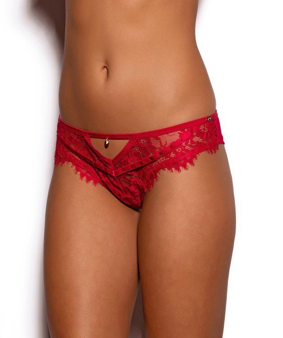 Vamp Highness Brazilian Knicker - Red