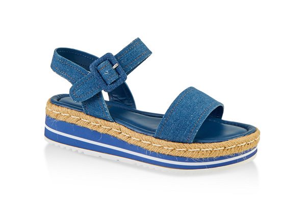 One Band Platform Espadrille Sandals