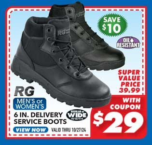 Response Gear 6'' Delivery II Men's or Women'sService Boots