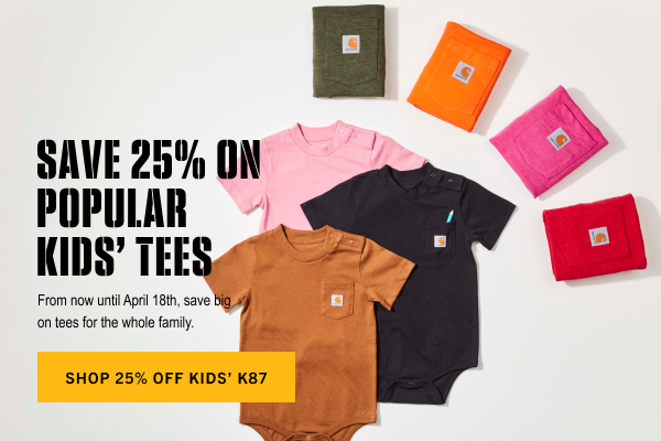 SAVE 25% ON POPULAR KIDS' TEES