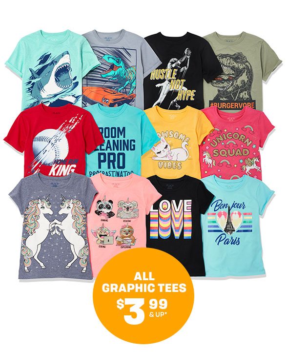 All Graphic Tees $3.99 & Under