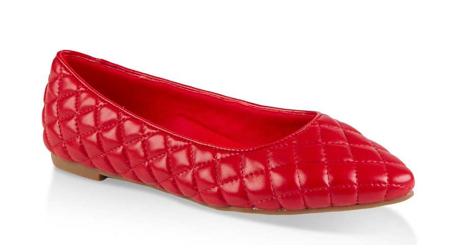 Quilted Pointed Toe Flats