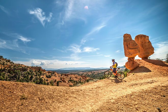 Ride glorious singletrack between Zion and Bryce Canyon.