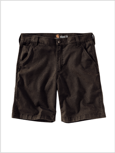 MEN'S RUGGED FLEX® RELAXED FIT CANVAS WORK SHORT