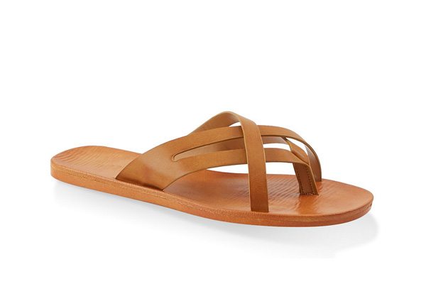 Criss Cross Strap Thong Sandals