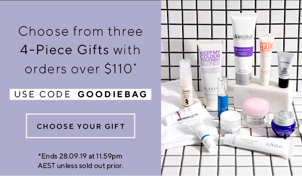 Choose your 4-piece gift with orders over $110