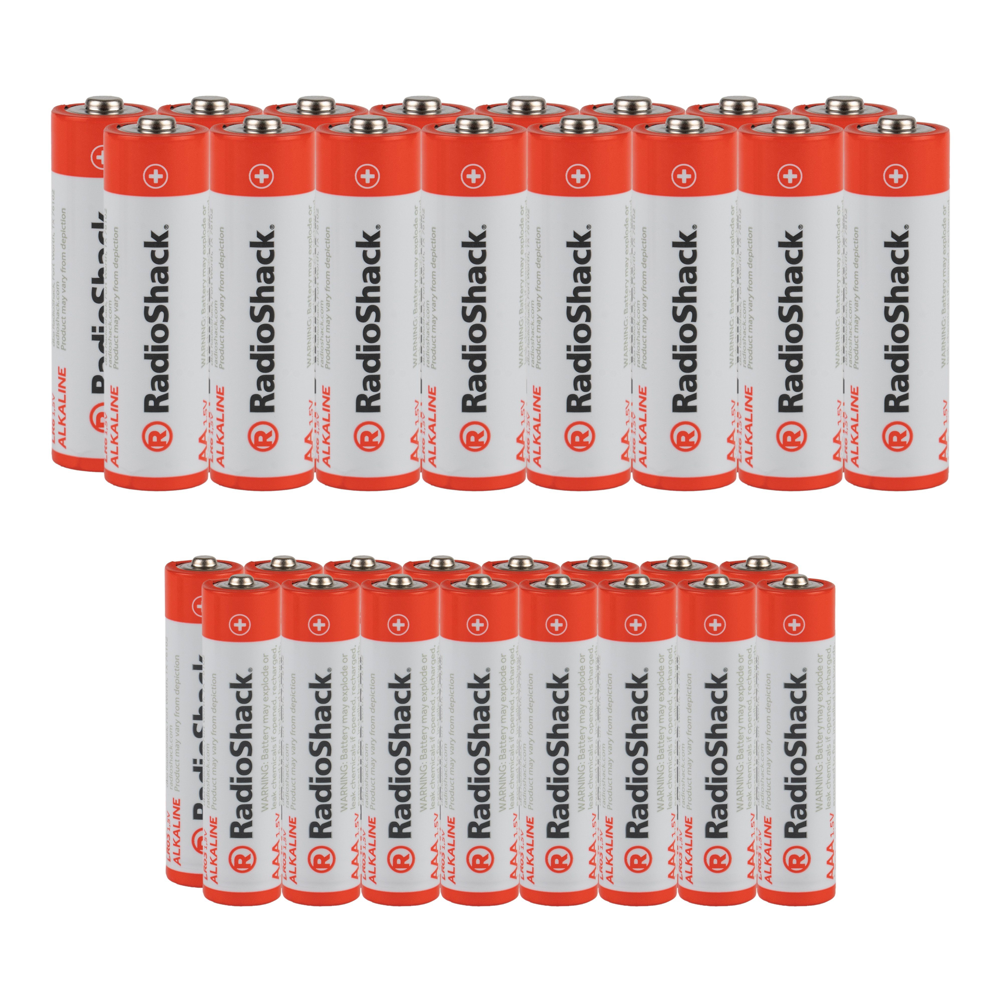 RadioShack AA + AAA Alkaline Batteries Combo Pack (32-Pack)