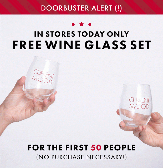 FREE WINE GLASS SET