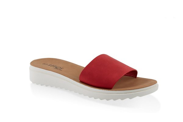 Single Band Platform Slide Sandals