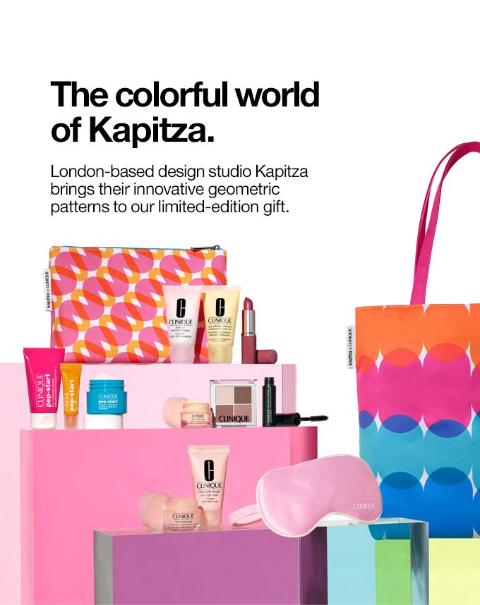 The colorful world of Kapitza. London-based design studio Kapitza brings their innovative geometric patterns to our limited-edition gift.