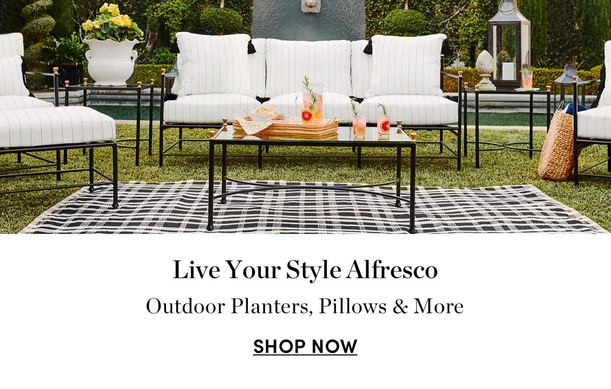 Outdoor Planters, Pillows & More