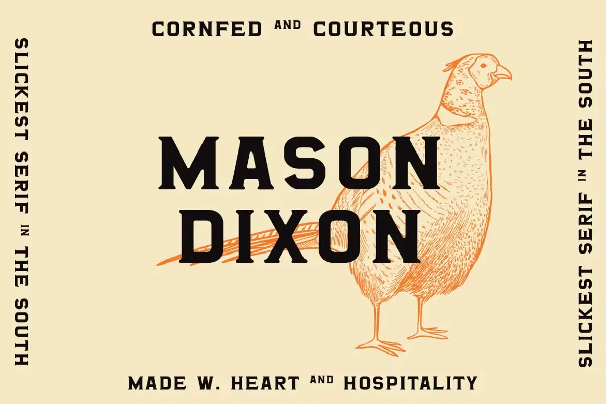 Mason Dixon - Southern Display Font