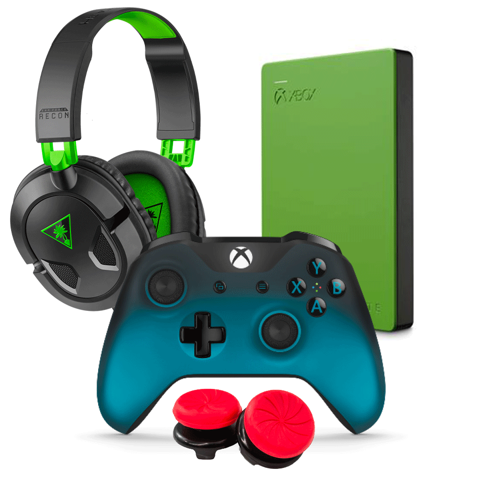 Xbox One Headset, Hard Drive, Controller and Thumb Grips