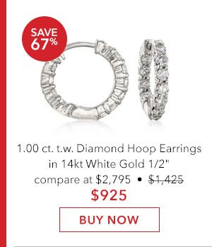 Diamond Hoop Earrings. Buy Now
