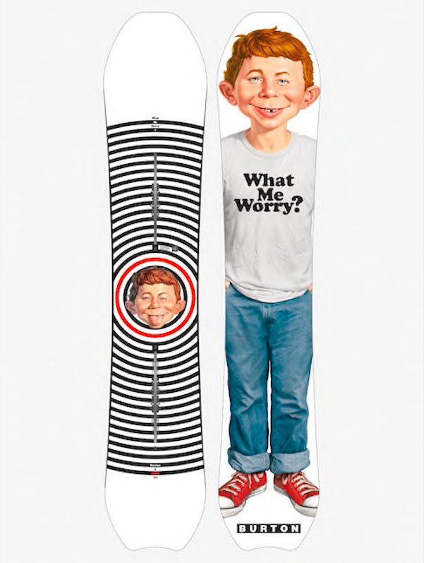 Alfred E. Neuman Deep Thinker Snowboard
