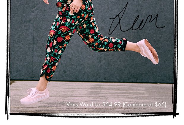 VANS WARD LO $54.99 (COMPARE AT $65)