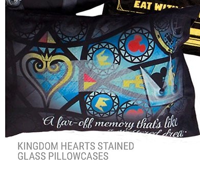 Kingdom Hearts Stained Glass Pillowcase Set