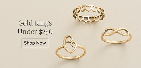 Gold Rings Under $250 - Shop Now