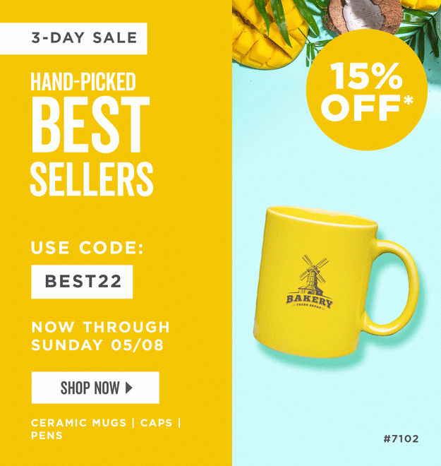 Hand-Picked Best Sellers | 15% Off Best Sellers | Use Code: BEST22 | Shop Now | Discount applies to ceramic mugs, caps and pens.