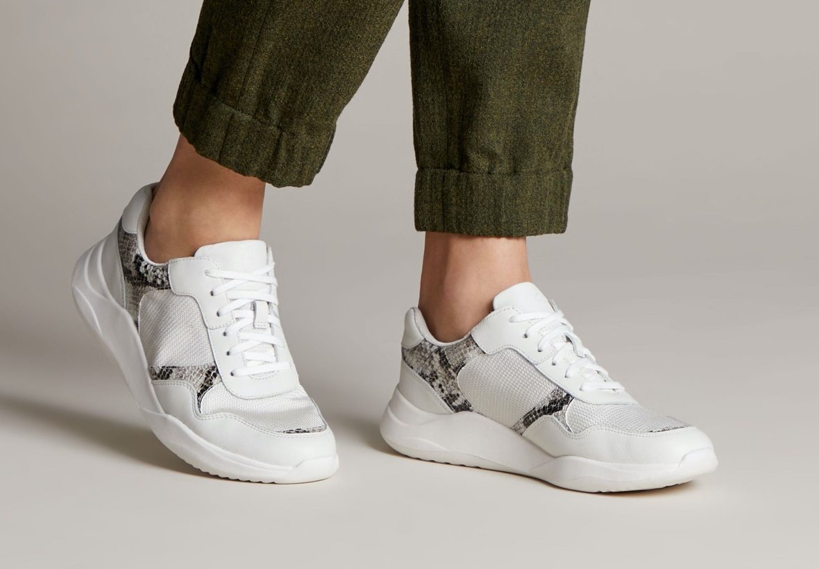 Sift Lace grey snake womens trainers