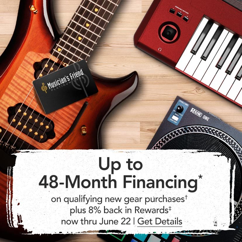 Up to 48-Month Financing* on qualifying new gear purchases†, plus 8% back in rewards. Now thru June 22. Get Details.