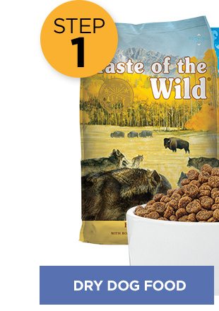 Dry dog food.