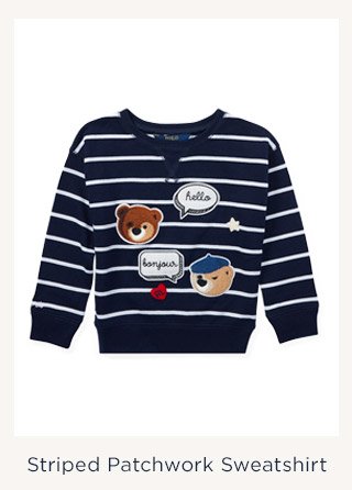 Striped Patchwork Sweatshirt