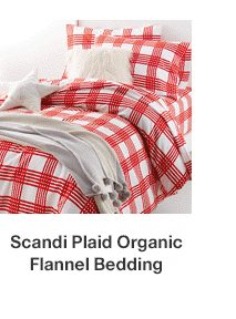 Scandi Plaid Organic Flannel Bedding