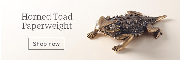 Horned Toad Paperweight - Shop now