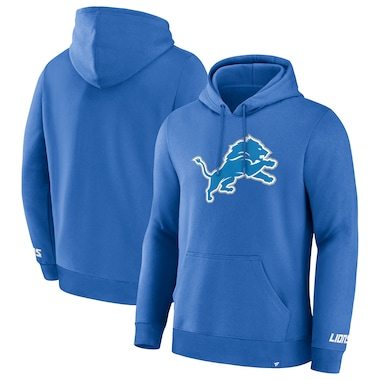 Men's Fanatics Blue Detroit Lions Legacy Fleece Pullover Hoodie