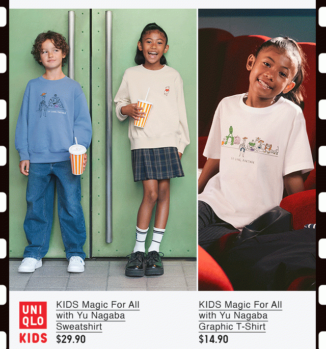 PDP2 - KIDS MAGIC FOR ALL WITH YU NAGABA SWEATSHIRT AND GRAPHIC T-SHIRT