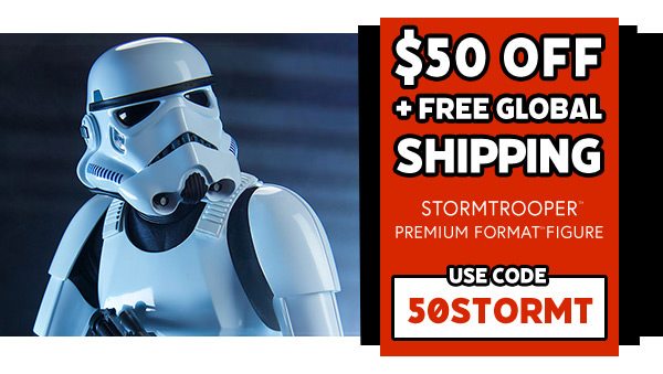 $50.00 OFF & FREE GLOBAL SHIPPING! - Stormtrooper Premium Format Figure - USE CODE: 50STORMT