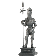 16th Century Pewter Knight with Halberd