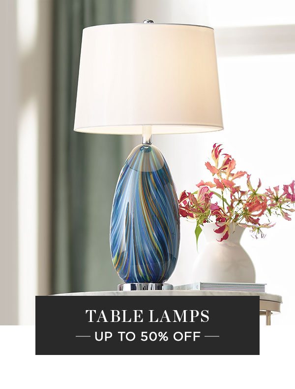 Table Lamps- Up To 50% Off