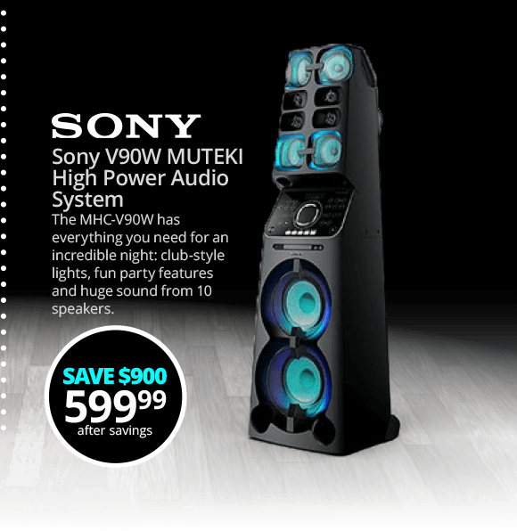 Sony V90W MUTEKI High Power Audio System
