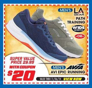 Men's LA Gear Path Men's Training or Avia Avi Epic Running Shoes