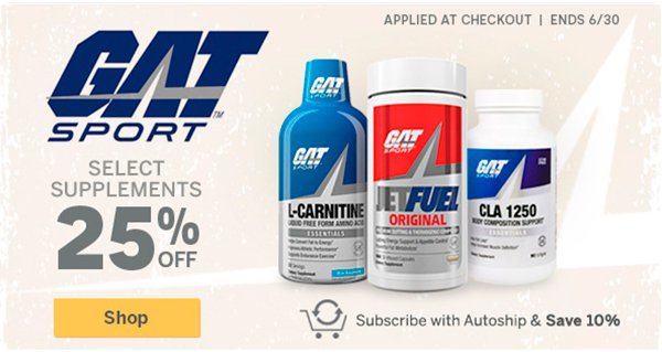 Gat Promotion: Extra 25% select Gat items! Applied at checkout. Promotion ends June 30 2019. Plus save 10% with autoship. Shop Now!