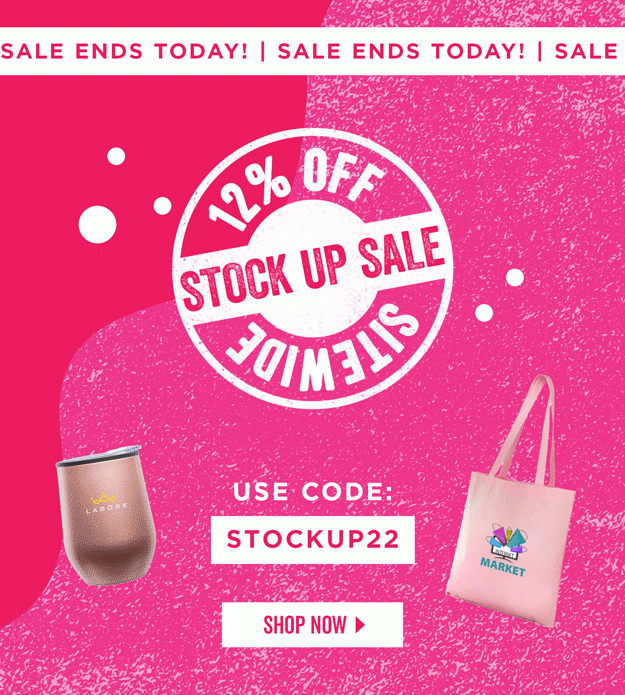 Sale Ends Today | Stock Up & Save | 12% Off Sitewide | Use Code: STOCKUP22 | Shop Now
