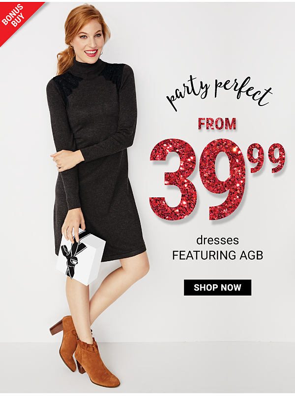 Bonus Buy! Party Perfect - Dresses featuring AGB from $39.99 - Shop Now